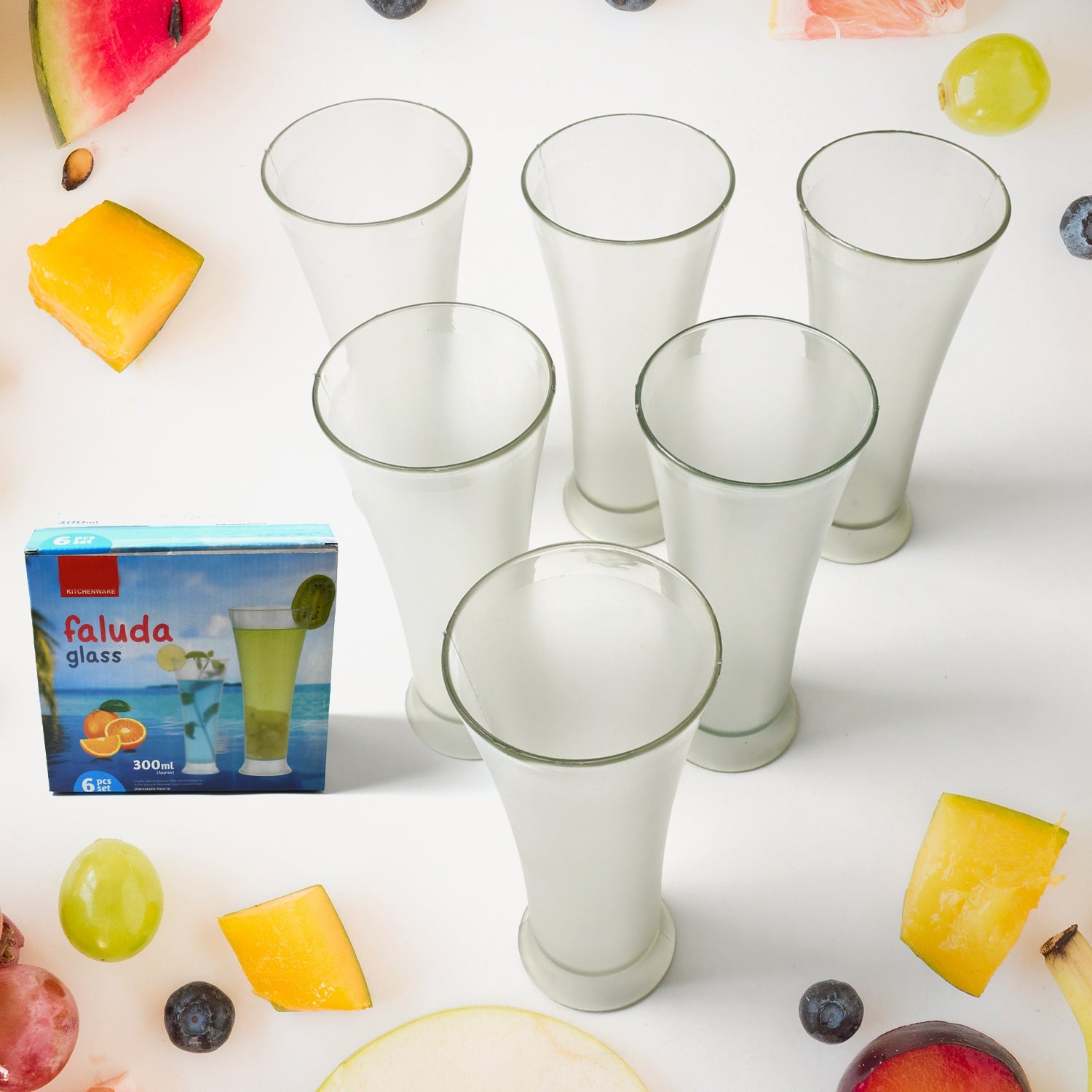 8219 High Quality Faluda, ice cream, Juicer and Water Glasses Set of 6 Transparent, Drinking Water Glasses Stylish Glasses for Faluda, Water, Juice, Glass Set of 6 Pcs (300 ML Approx) 8219 High Quality Faluda, ice cream, Juicer and Water Glasses Set of 6 Transparent, Drinking Water Glasses Stylish Glasses for Faluda, Water, Juice, Glass Set of 6 Pcs (300 ML Approx)